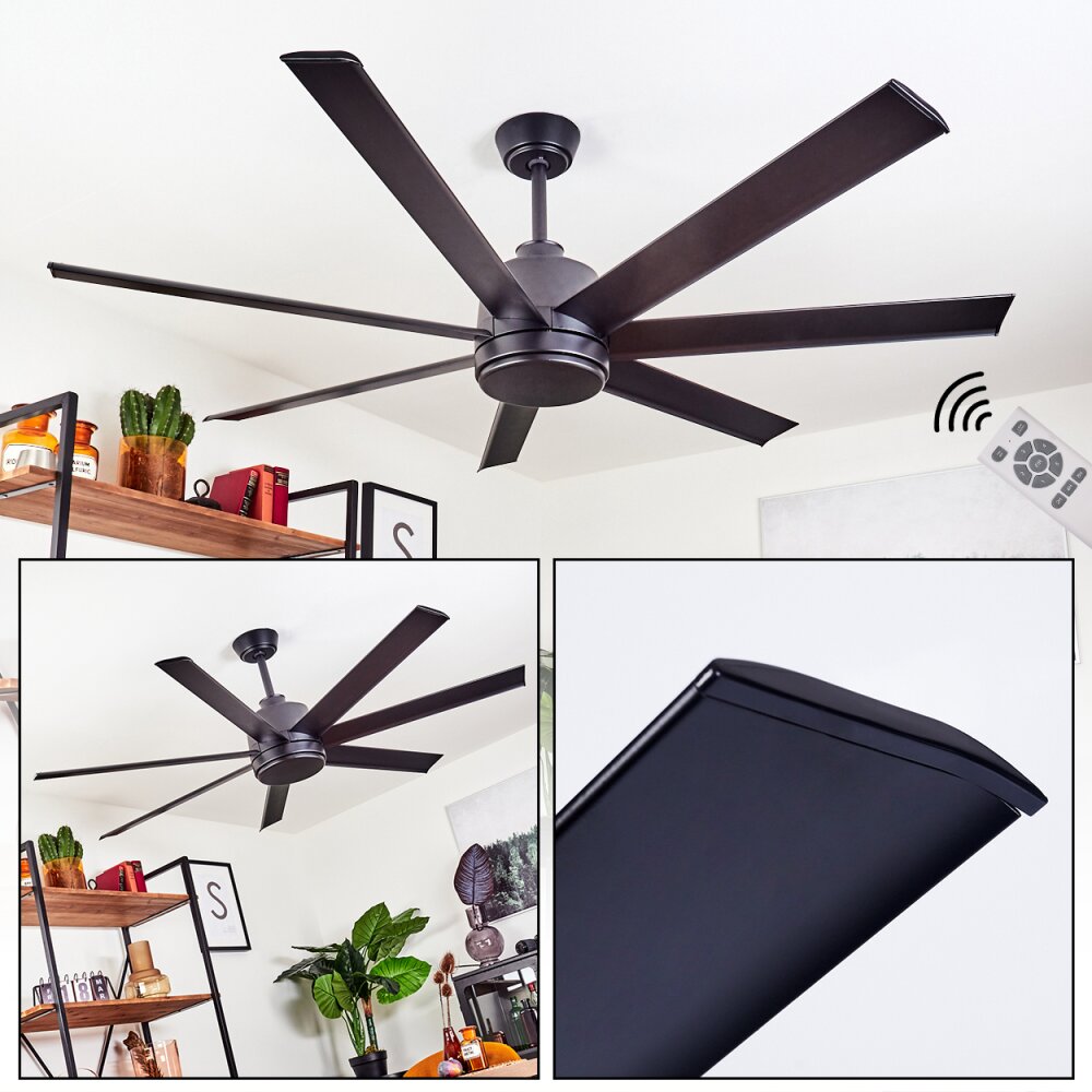 Aargaard Deckenventilator Schwarz, Fernbedienung main product photo