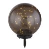 Globo Solarleuchte LED Schwarz, 40-flammig