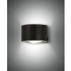 Fabas Luce Lao Wandleuchte LED Schwarz, 2-flammig
