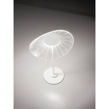 Fabas Luce Vela Tischleuchte LED Weiß, 1-flammig