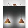 Fabas Luce Esino Pendelleuchte Holz hell, 2-flammig