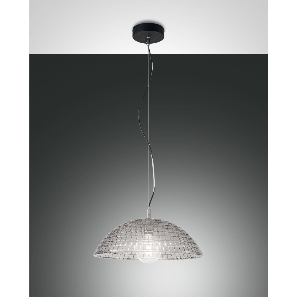 Fabas Luce Diamond Pendelleuchte Schwarz, 1-flammig main product photo