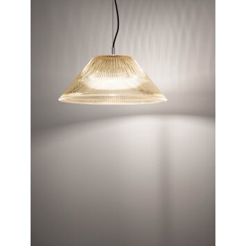 Fabas Luce Salento Pendelleuchte Schwarz, 1-flammig