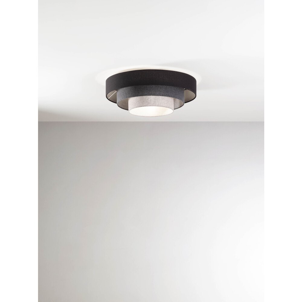 Fabas Luce Brava Deckenleuchte Schwarz, 1-flammig main product photo