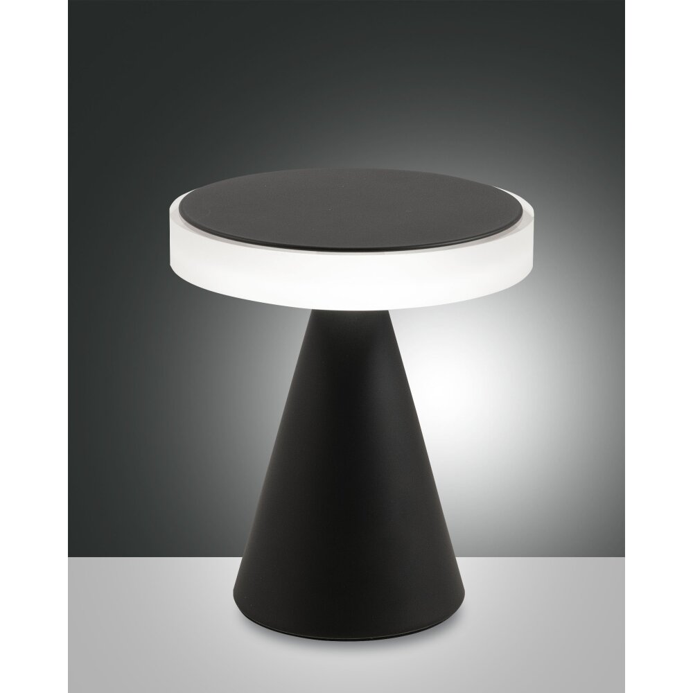 Fabas Luce Neutra Tischleuchte LED Schwarz, 1-flammig main product photo
