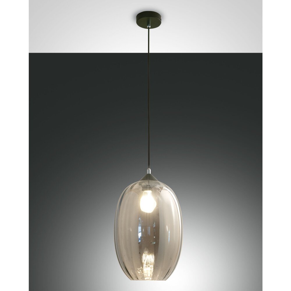 Fabas Luce Infinity Pendelleuchte Schwarz, 1-flammig main product photo