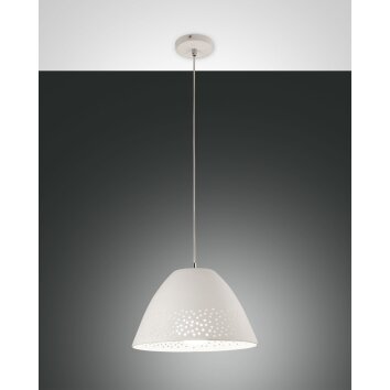 Fabas Luce Casale Pendelleuchte Weiß, 1-flammig