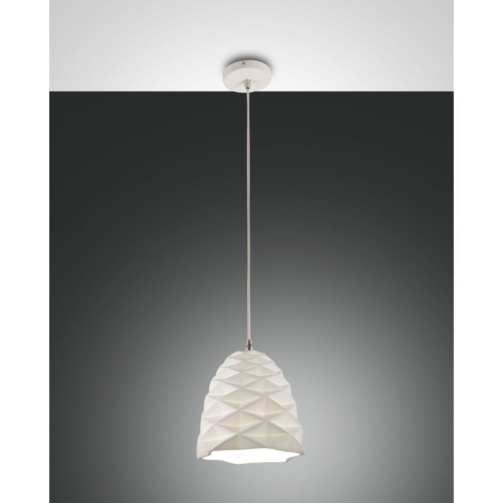 Fabas Luce Duchessa Pendelleuchte Weiß, 1-flammig main product photo
