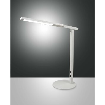Fabas Luce Ideal Tischleuchte LED Weiß, 1-flammig