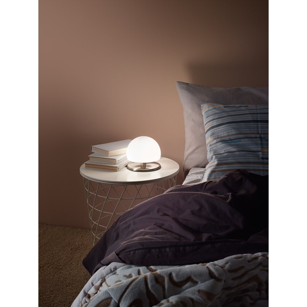 Fabas Luce Morgana Tischleuchte LED Nickel-Matt, 1-flammig main product photo
