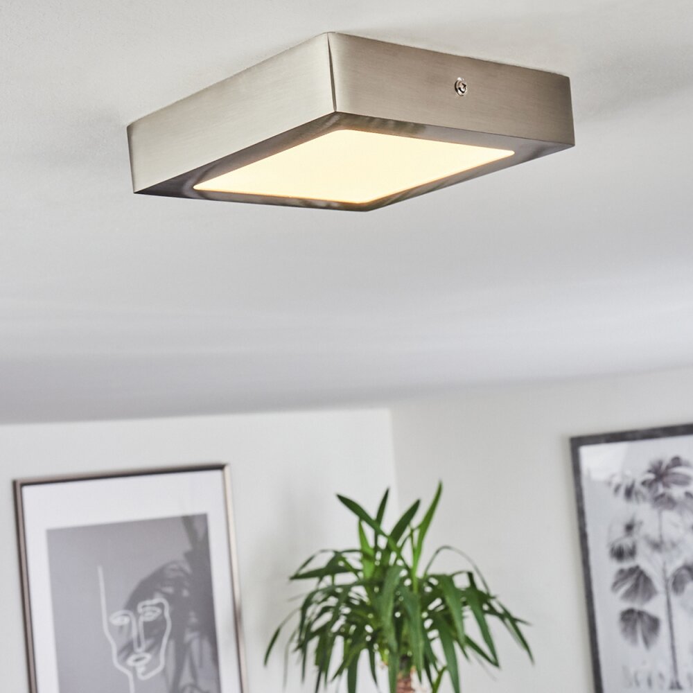 Finsrud Deckenleuchte LED Nickel-Matt, 1-flammig main product photo