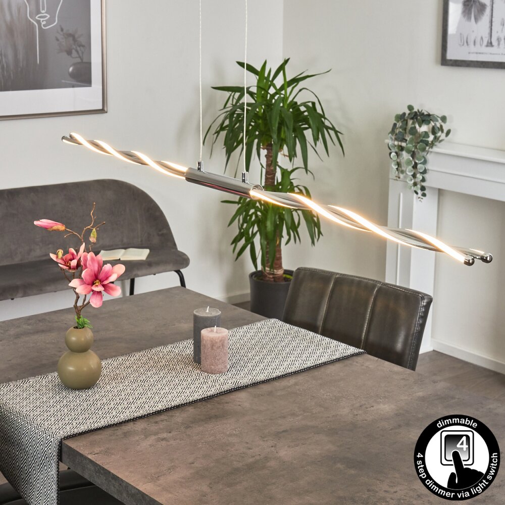 Carmacks Pendelleuchte LED Chrom, 4-flammig main product photo