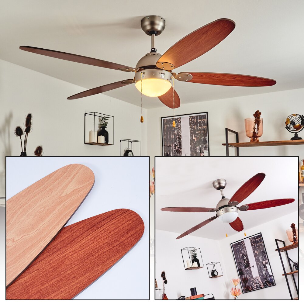 Gyllan Deckenventilator Nickel-Matt, 1-flammig main product photo