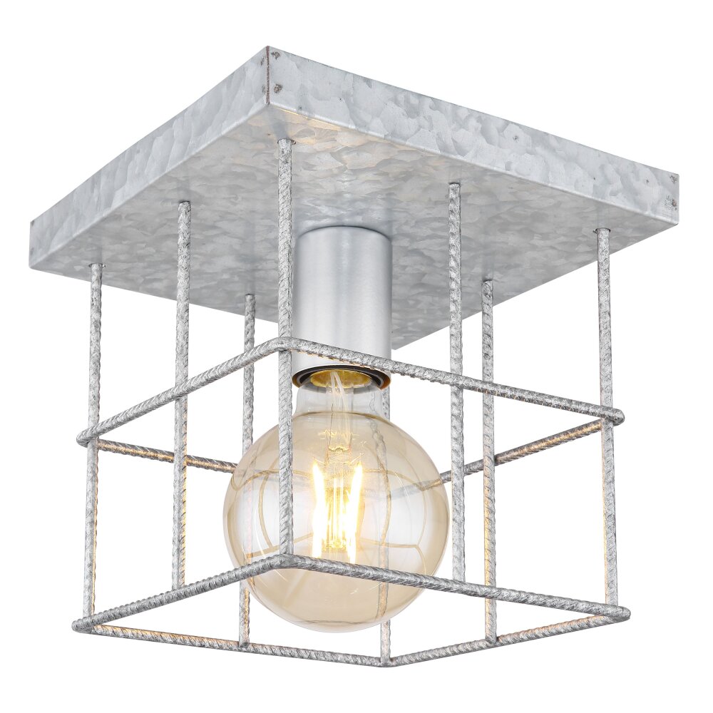 Globo MERRIL Deckenleuchte Verzinkt, 1-flammig main product photo