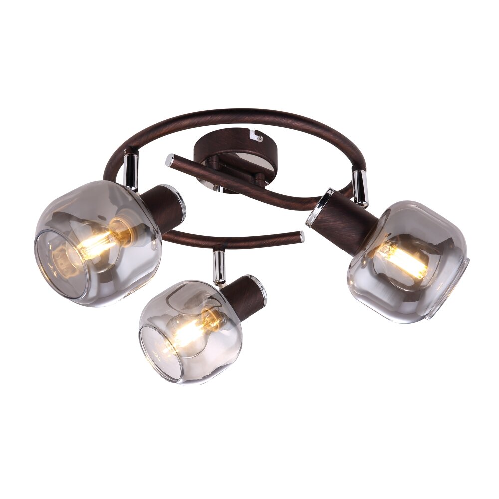 Globo KABU Strahler Kupferfarben, 3-flammig main product photo