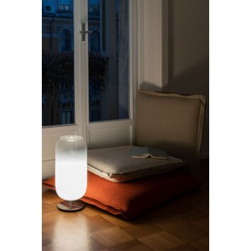 Artemide Gople Mini Tischleuchte Aluminium, 1-flammig