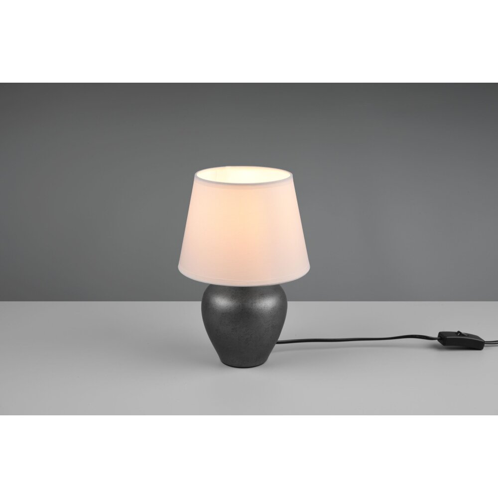 Reality Abby Tischleuchte Dunkelbraun, Nickel-Matt, 1-flammig main product photo