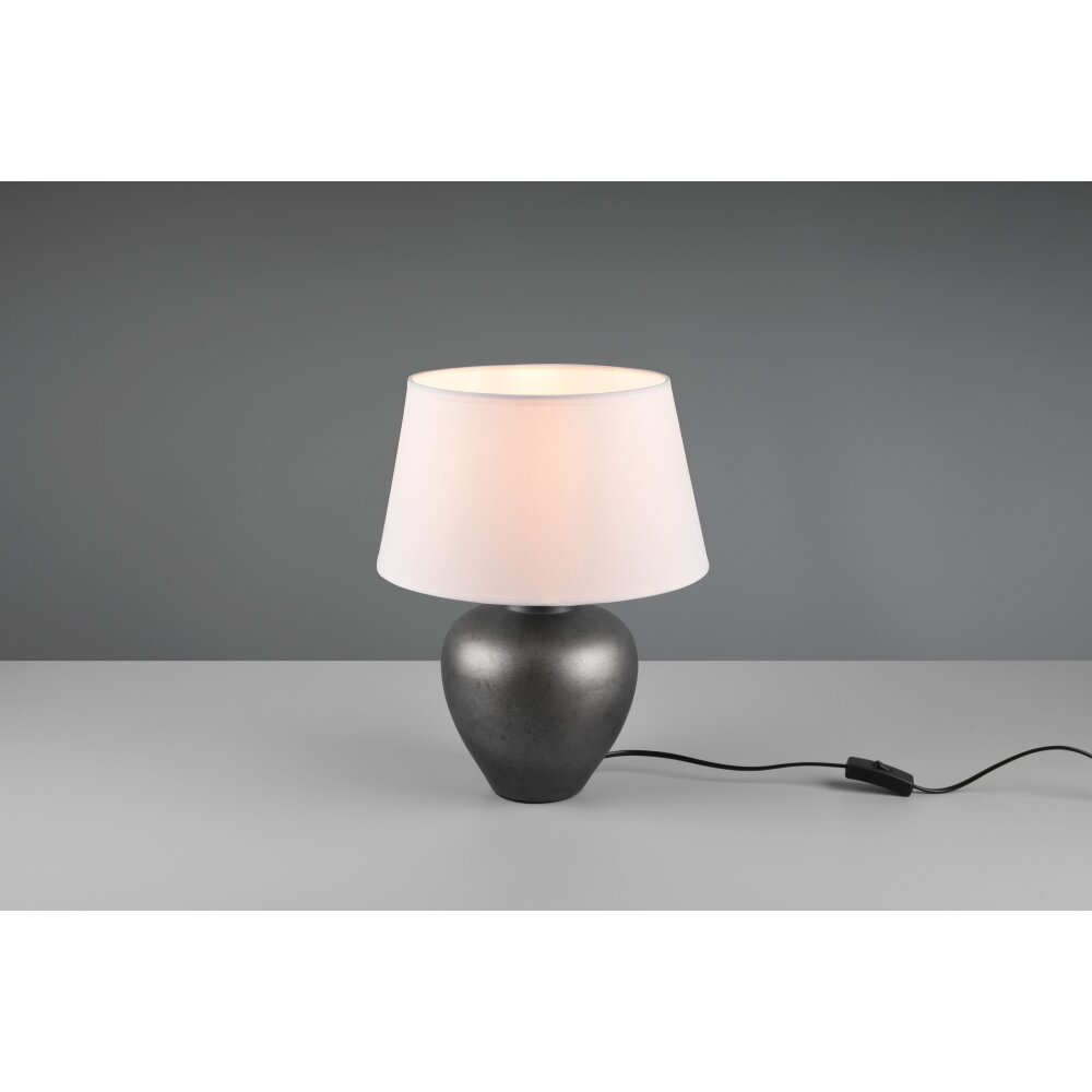 Reality Abby Tischleuchte Dunkelbraun, Nickel-Matt, 1-flammig main product photo
