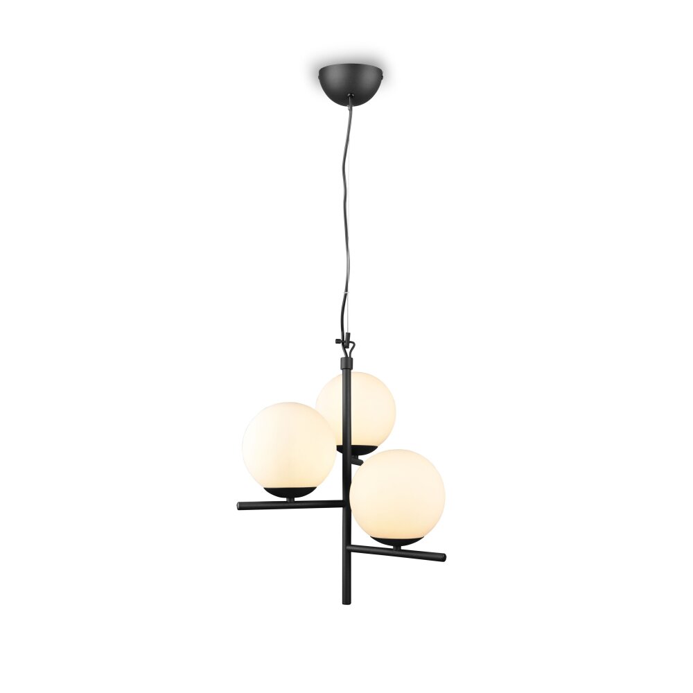 Trio Leuchten Pure Pendelleuchte Schwarz, 3-flammig main product photo