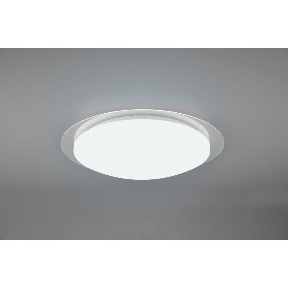 Trio Leuchten Frodeno Deckenleuchte LED Weiß, 2-flammig, Fernbedienung, Farbwechsler main product photo