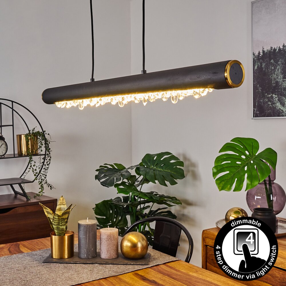 Rodeche Pendelleuchte LED Schwarz, 1-flammig main product photo