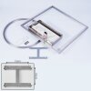 Loftheim Deckenleuchte LED Chrom, Nickel-Matt, 1-flammig