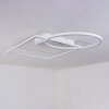 Loftheim Deckenleuchte LED Chrom, Weiß, 1-flammig