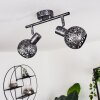 Stavik Deckenleuchte Schwarz, Silber, 2-flammig