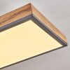 Salmi Deckenpanel LED Holzoptik, Schwarz, Weiß, 1-flammig