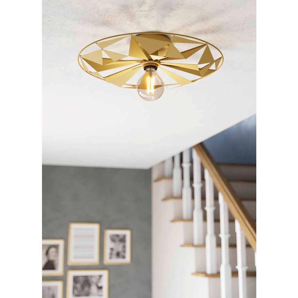 Eglo Leuchten CASTANUELO Deckenleuchte Gold, 1-flammig main product photo