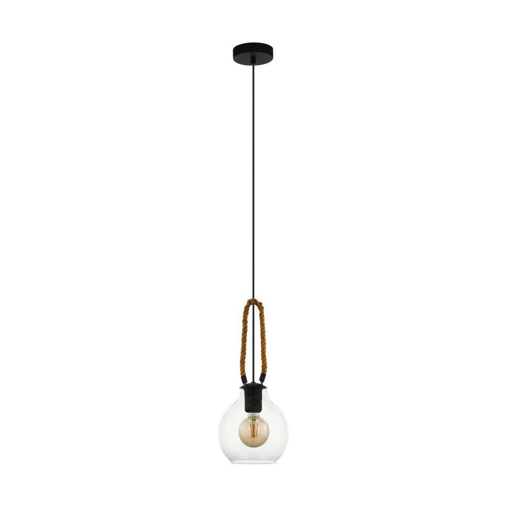 Eglo Leuchten RODING Pendelleuchte Braun, Schwarz, 1-flammig main product photo
