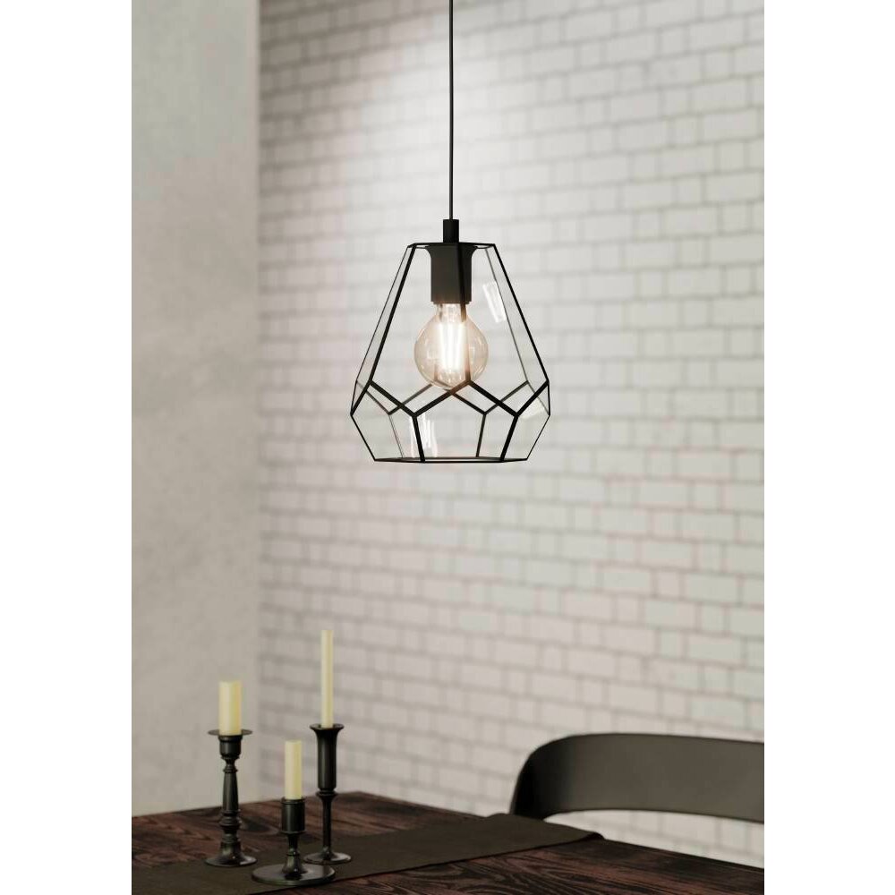 Eglo Leuchten MARDYKE Pendelleuchte Schwarz, 1-flammig main product photo