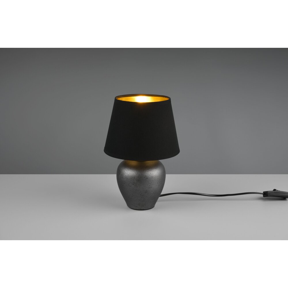 Reality Abby Tischleuchte Dunkelbraun, Nickel-Matt, 1-flammig main product photo