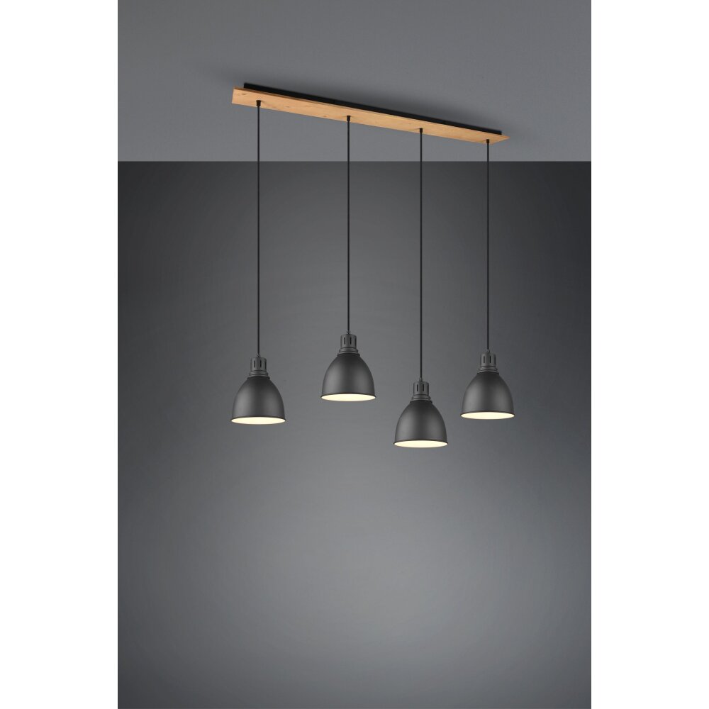 Trio Leuchten Henley Pendelleuchte Schwarz, 4-flammig main product photo