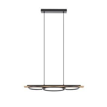 Eglo Leuchten BOYAL Pendelleuchte LED Braun, Schwarz, 3-flammig
