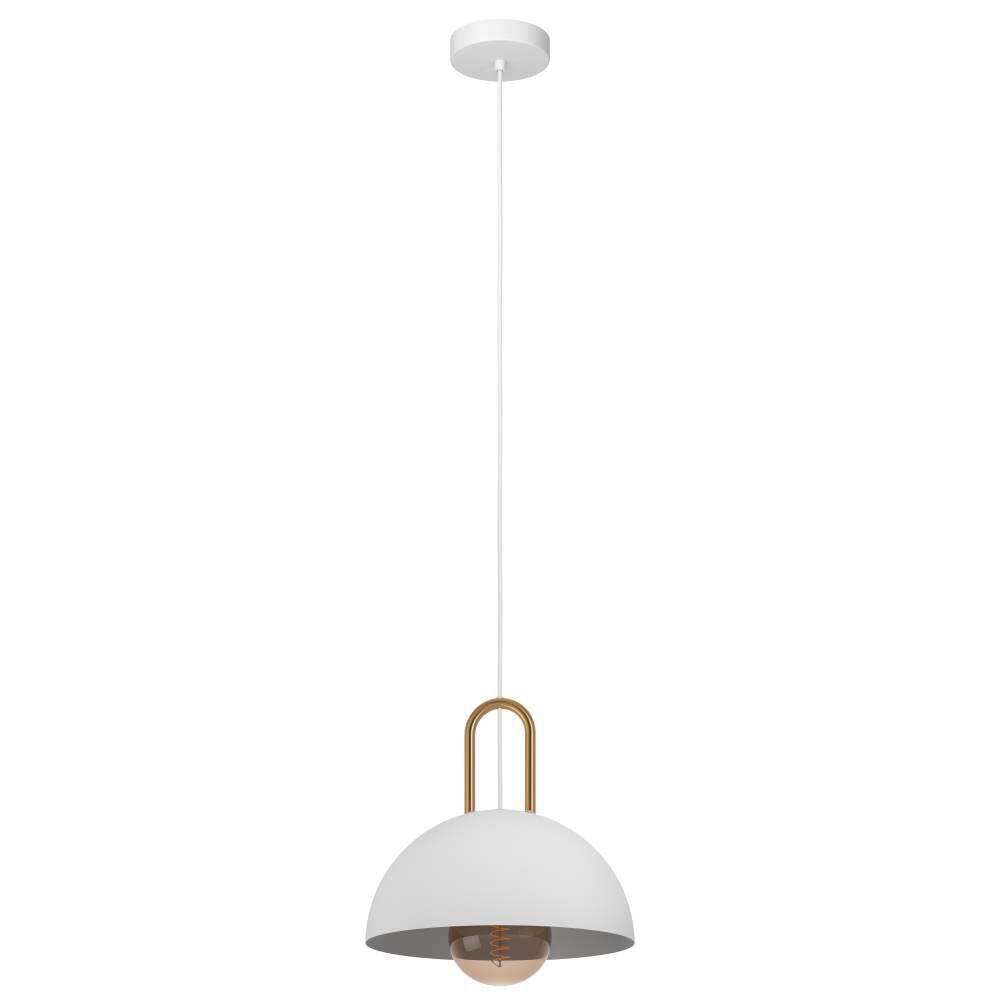 Eglo Leuchten CALMANERA Pendelleuchte Messing, Weiß, 1-flammig main product photo