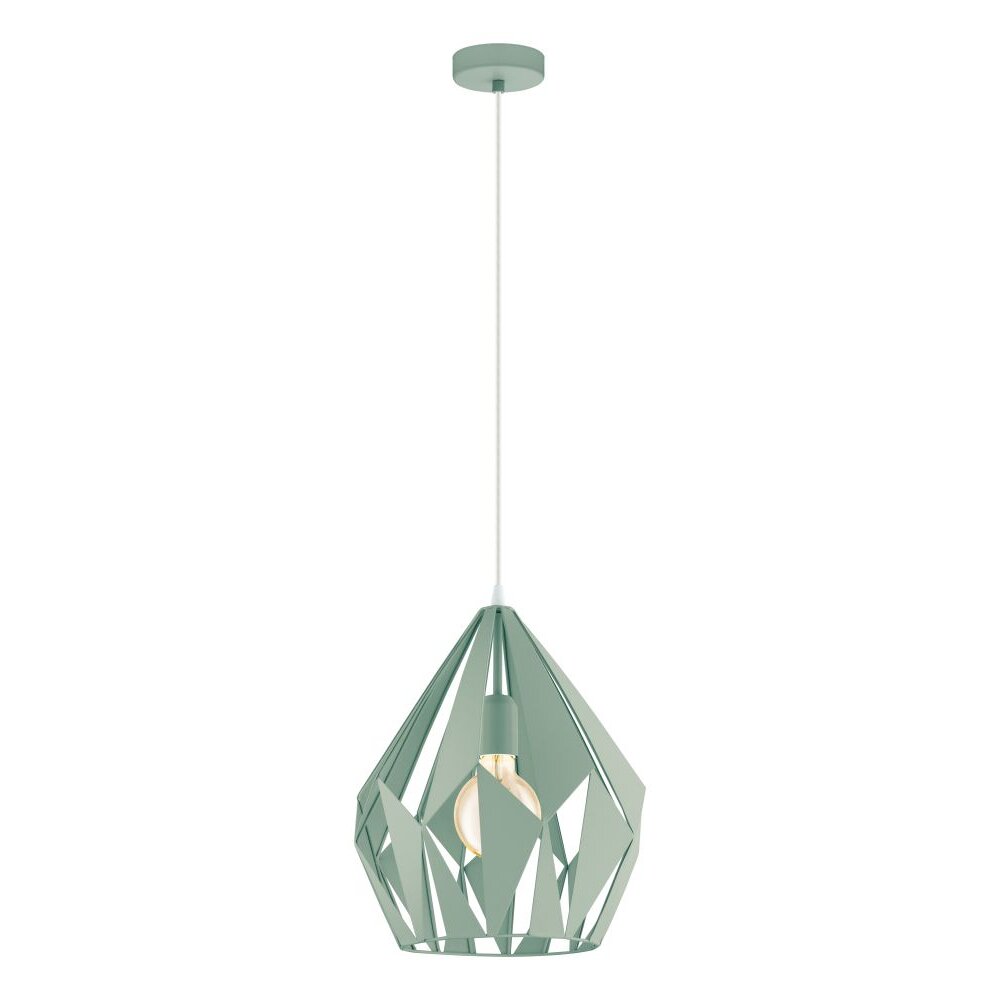 Eglo CARLTON-P Hängeleuchte Grün, 1-flammig main product photo