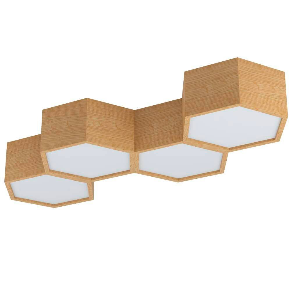 Eglo Leuchten MIRLAS Deckenleuchte Braun, 4-flammig main product photo