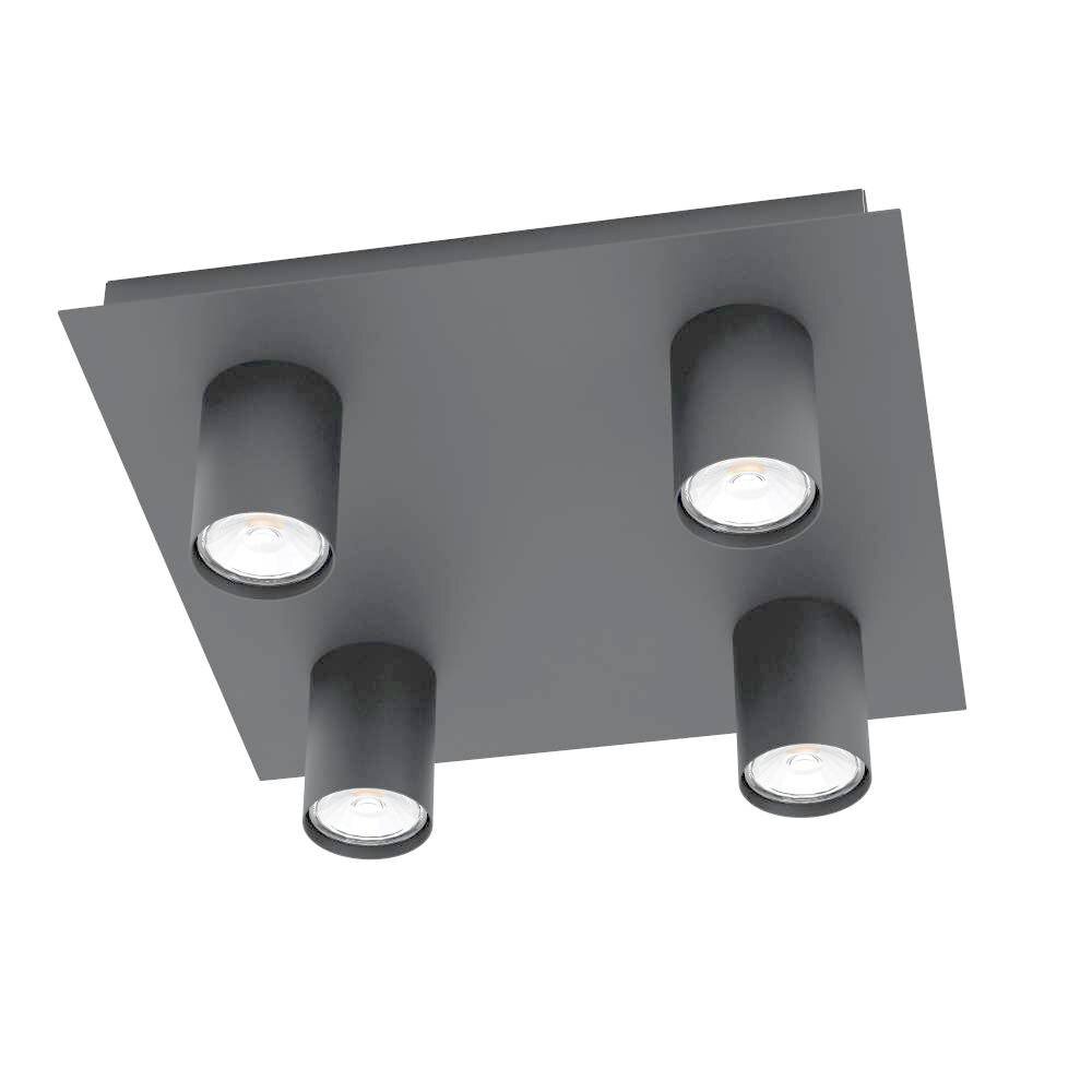 Eglo Leuchten VALCASOTTO Deckenleuchte LED Schwarz, 4-flammig main product photo