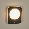 Haga Außenwandleuchte LED Schwarz, 1-flammig, Bewegungsmelder