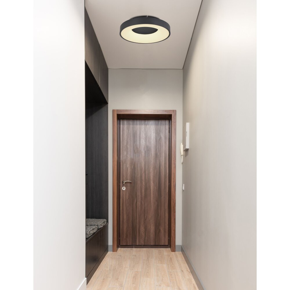 Globo JOLLI Deckenleuchte LED Schwarz, 1-flammig, Fernbedienung main product photo