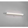 Trio Leuchten Rocco Wandleuchte LED Chrom, 1-flammig