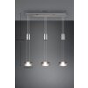 Trio Leuchten Franklin Pendelleuchte LED Nickel-Matt, 3-flammig