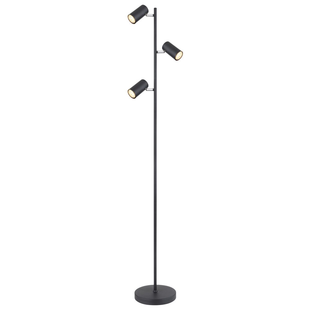 Globo ROBBY Stehleuchte Schwarz, 3-flammig main product photo