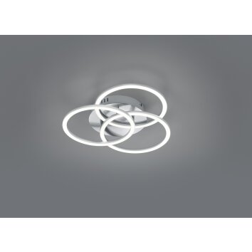 Reality Circle Deckenleuchte LED Nickel-Matt, 1-flammig, Fernbedienung