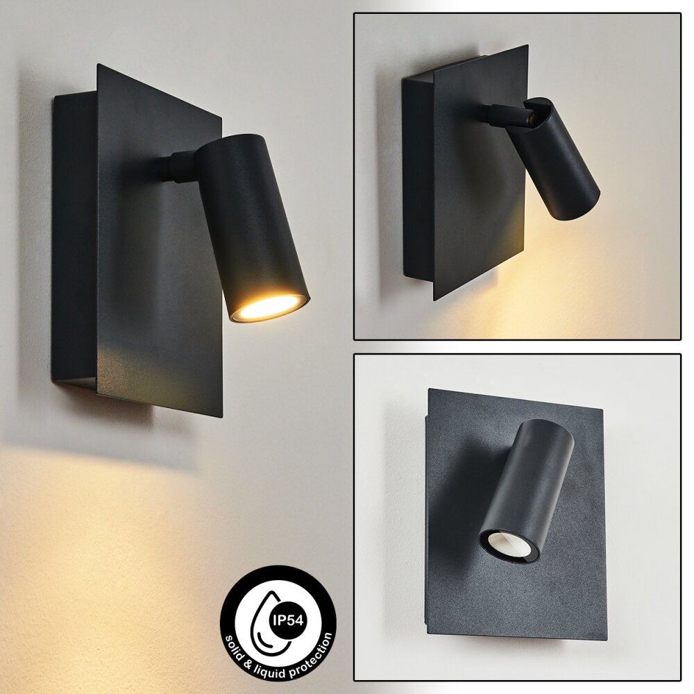 Saeter Außenwandleuchte LED Schwarz, 1-flammig main product photo