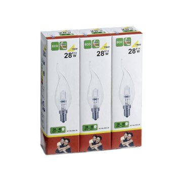 Trio Leuchten 3er Set E14 28 Watt 2800 Kelvin 370 Lumen