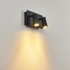 Saeter Außenwandleuchte LED Schwarz, 2-flammig, Bewegungsmelder