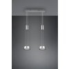 Trio Leuchten Franklin Pendelleuchte LED Nickel-Matt, 2-flammig