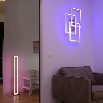 Paul Neuhaus HELIX Deckenleuchte LED Aluminium, 6-flammig, Fernbedienung